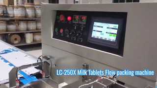 Confezionatrice orizzontale in carta LC-250X certificata CE per compresse di latte e gomme da masticare (retro-